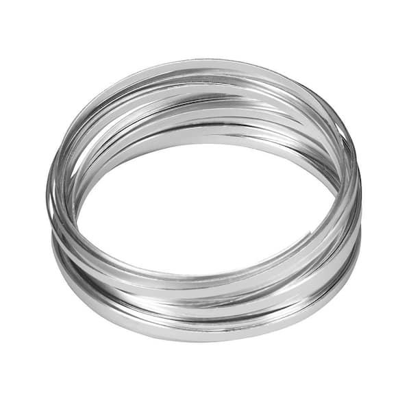 Oasis Flat Wire, Silver, 3/16 in. W x 32.8 ft. Roll 40-02772 - The