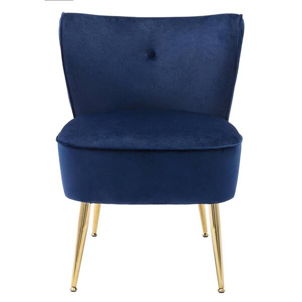 clara navy accent chair