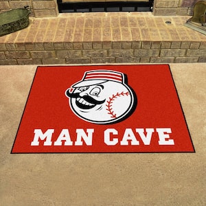 Cincinnati Reds Man Cave 3 ft. x 3.5 ft. All-Star Area Rug