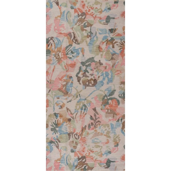 3 ft. x 8 ft. Multi Bloom Machine Washable Indoor Runner Rug