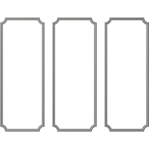 Ekena Millwork 14 Sq. Ft. Unfinished Polyurethane Seville Panel Moulding Kit (Triple Panel)