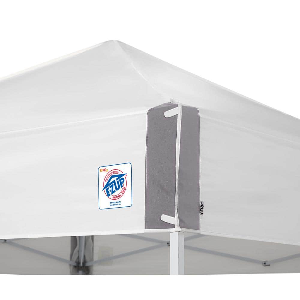 10' x 10' White Instant Canopy Tent with Sidewalls