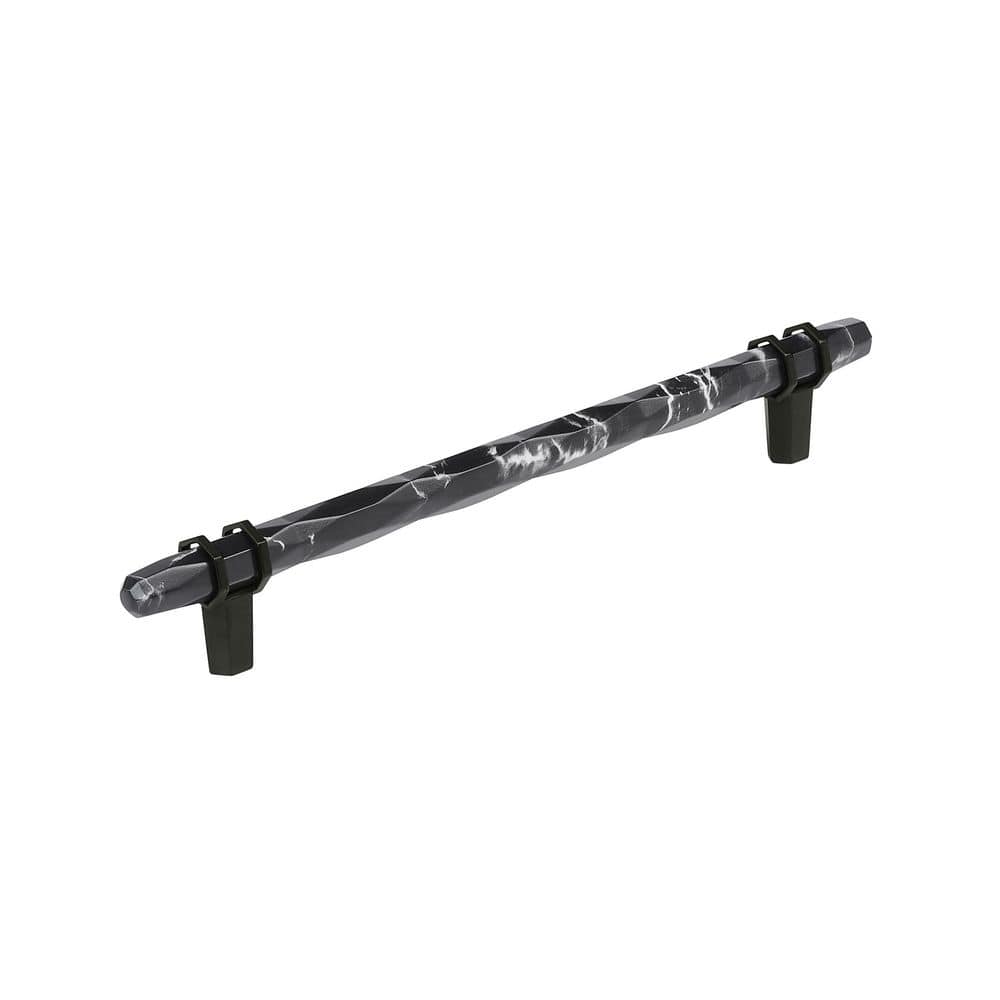 Carrione 8 in. (203mm) Center-to-Center Marble Black/Black Bronze Bar Cabinet Pull price history on PriceWatchPro