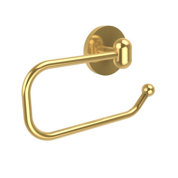 Allied Brass Tango Collection European Style Single Post Toilet Paper Holder in Unlacquered Brass