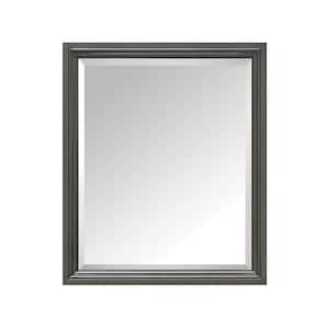 Thompson 28 in. W x 33 in. H Framed Rectangular Beveled Edge Bathroom Vanity Mirror in Charcoal Glaze