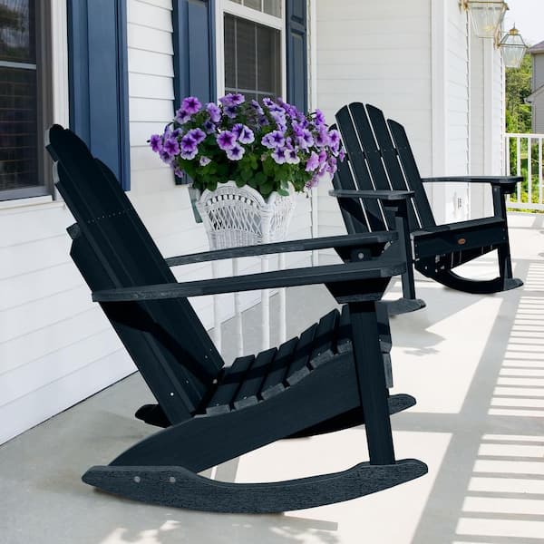 Highwood Classic Westport Federal Blue Recycled Plastic Outdoor Rocking Chair