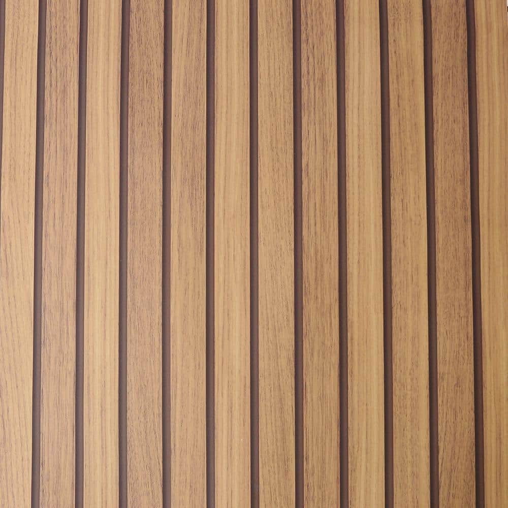 Fresco Wooden Slats Natural Removable Wallpaper 114950 The Home Depot