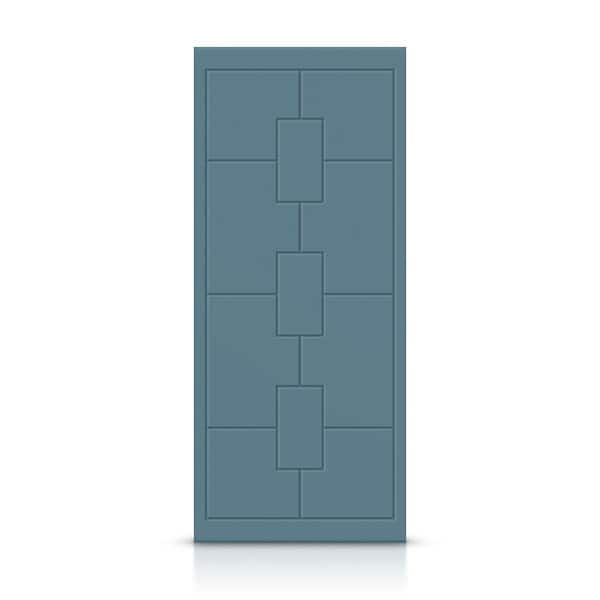 CALHOME 42 in. x 80 in. Hollow Core Dignity Blue Painted Composite MDF Interior Door Slab