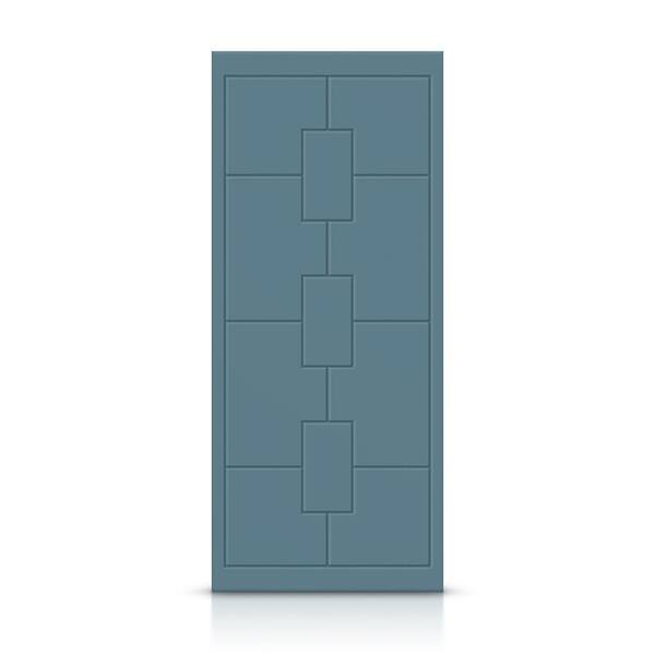 CALHOME 42 in. x 96 in. Hollow Core Dignity Blue Painted Composite MDF Interior Door Slab