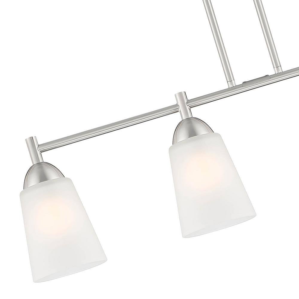 Malone Transitional Brushed Nickel 4-Light Island Pendant