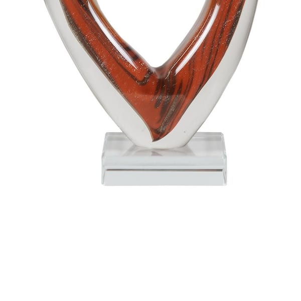 Dale Tiffany Rossa Heart Handcrafted Art Glass Figurine