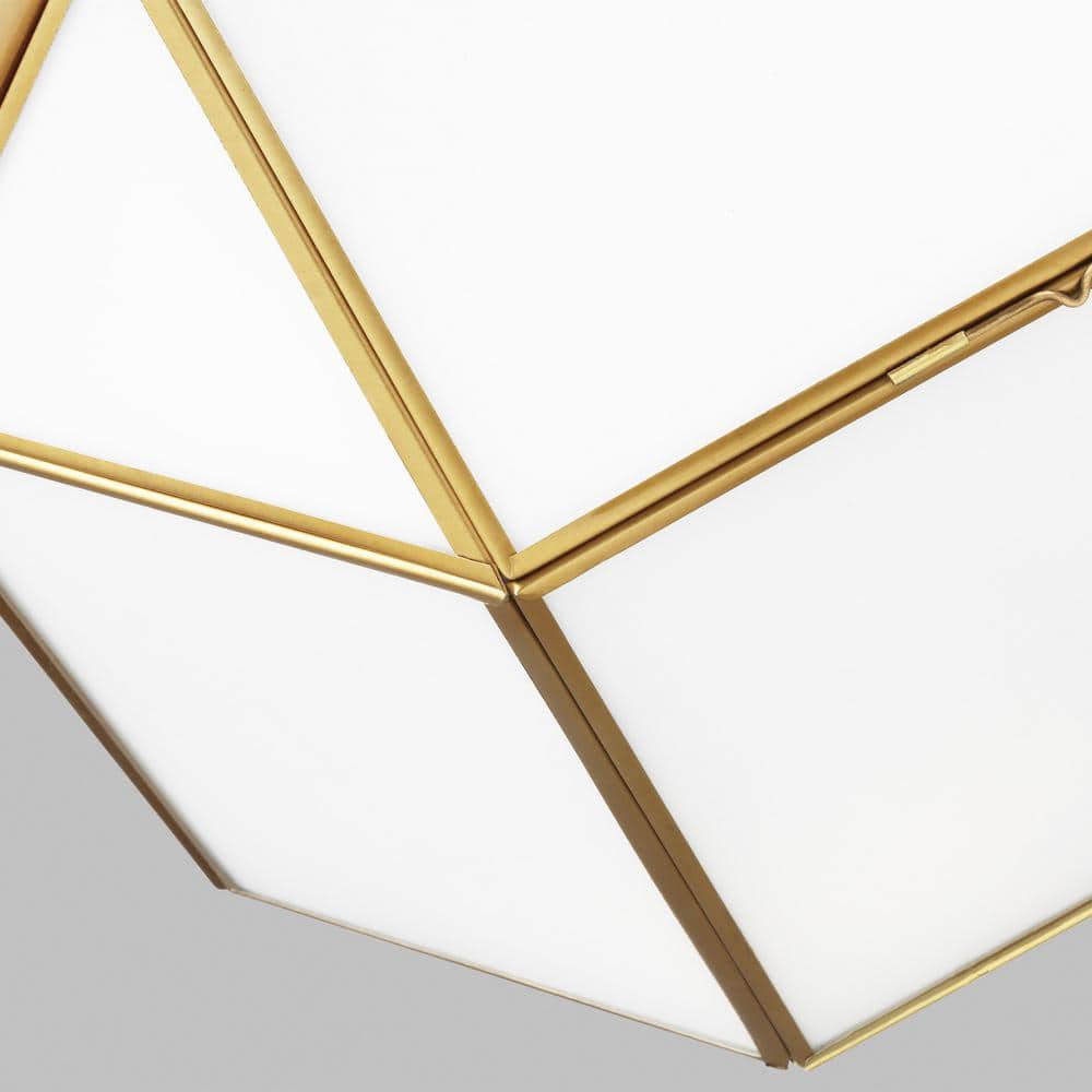 Morrison Satin Brass 15.5" LED Indoor/Outdoor Flush Mount