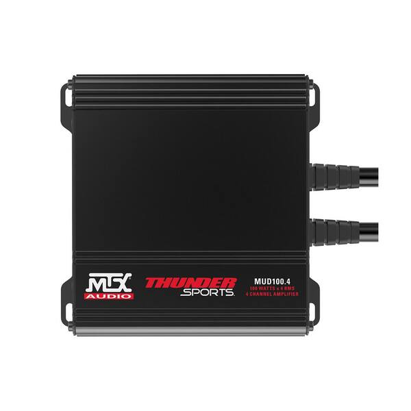 MTX MUD100.4 Mud Series 400-Watt RMS 4 Channel Outdoor Powersports Amplifier Kit