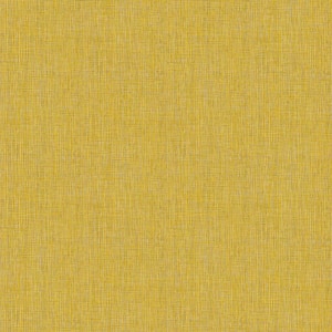 Absolutely Chic Yellow/Brown Hessian Effect Textured Vinyl Non-Woven Non-Pasted Matte Wallpaper