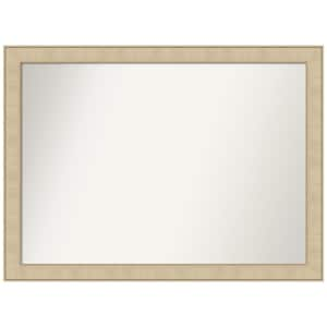 Classic Honey Silver 42 in. W x 31 in. H Non-Beveled Bathroom Wall Mirror in Champagne