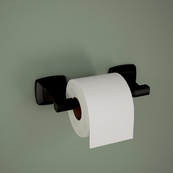 Delta Nicoli Wall Mount Pivot Arm Toilet Paper Holder Bath Hardware  Accessory in Matte Black NIC50-MB - The Home Depot