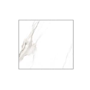Calacatta Venato 24 in. x 24 in. White Polished Porcelain Floor and Wall Tile (15.50 sq. ft./Case)