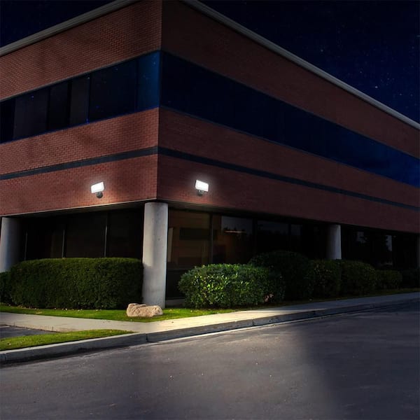 120-Watt Equivalent 5800 Lumen Integrated LED 4000k 7 in. Commercial Flood Light (4-Pack)