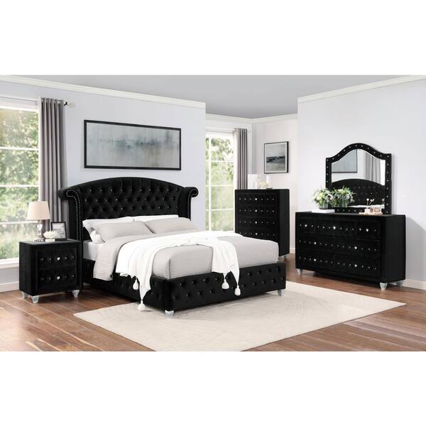 Deanna black outlet bedroom set