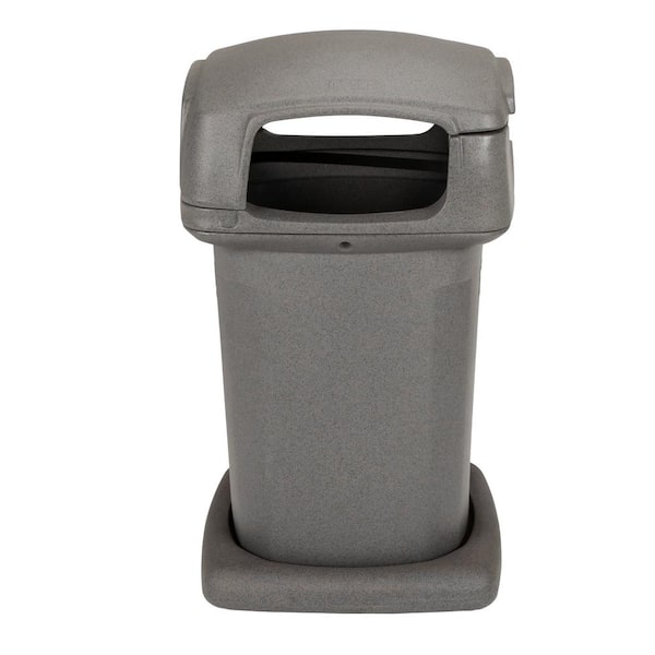 NEIGHBORHOOD ゴミ箱 TRASH CAN Lavex 25 Gallon Gray Square Trash Can with Drop Shot Lid