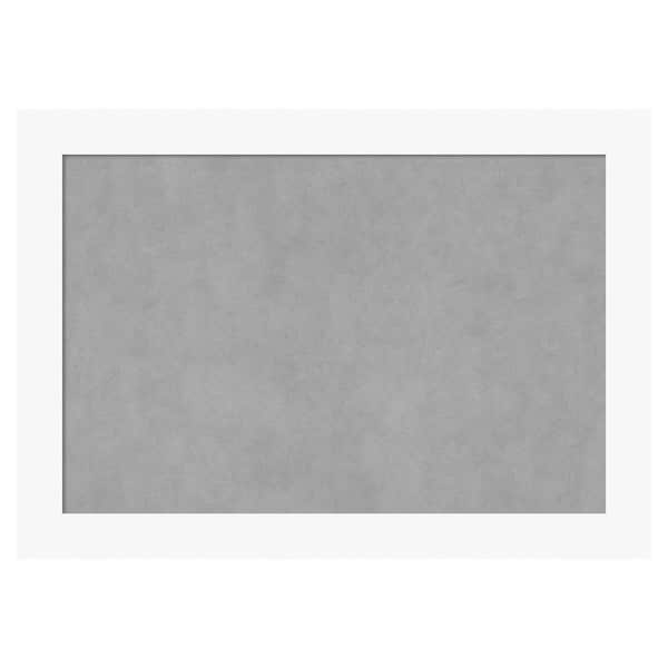 Amanti Art Basic White 41 in. x 29 in. Magnetic Board, Memo Board ...