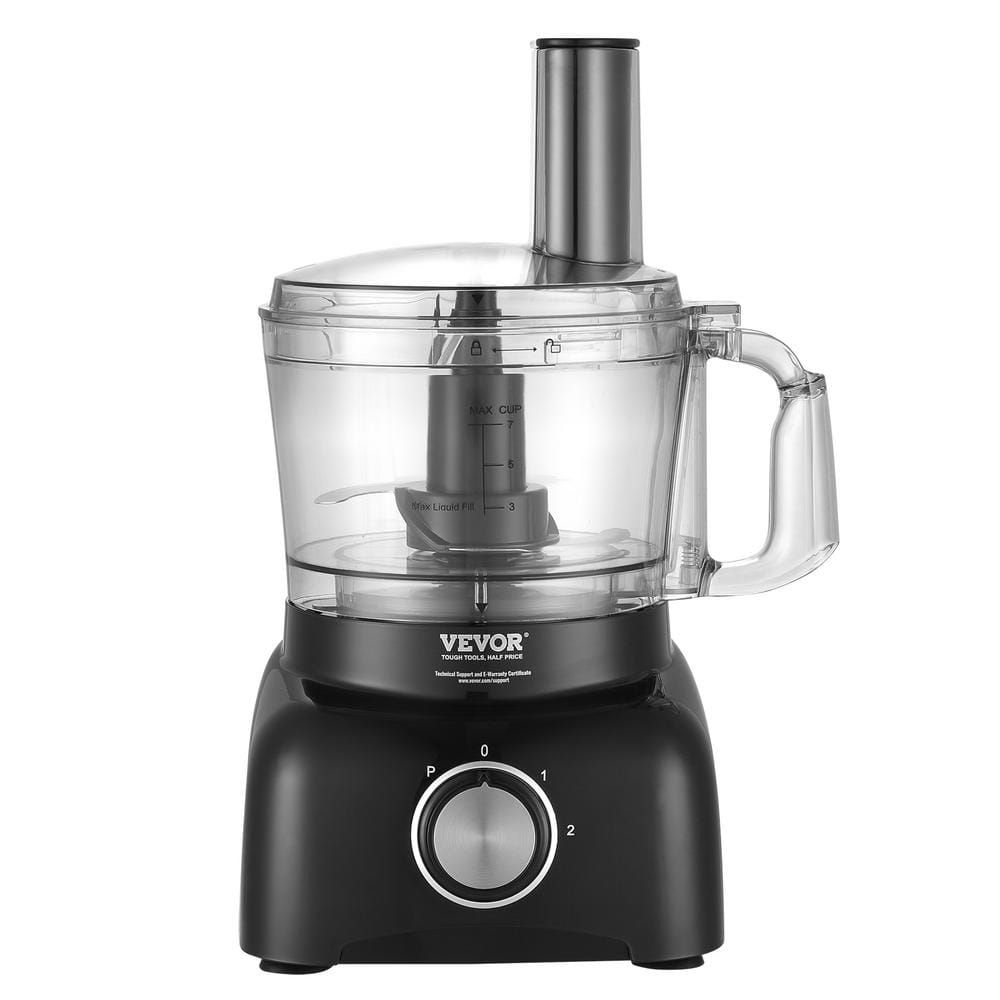 VEVOR Food Processor 14-Cup Vegetable Chopper 2-Speed 650 Watts Stainless  Steel Blade Grey Electric Food Processor SPJGJ650WZNSEK8GZV1 - The Home  Depot
