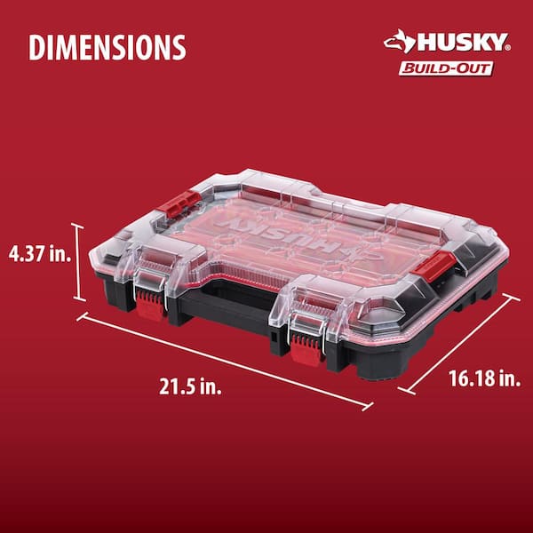 Husky - Build-Out 22 in. Modular Tool Storage Deep Organizer