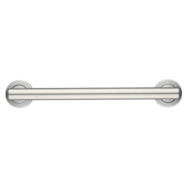16 in. x 1.25 in. Dorind Decorative Grab Bar-Minimalist Modern in BSS
