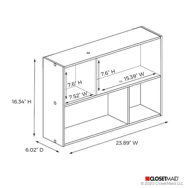 Closetmaid Mini 6 Cube Desktop Organizer/Wall Shelf 