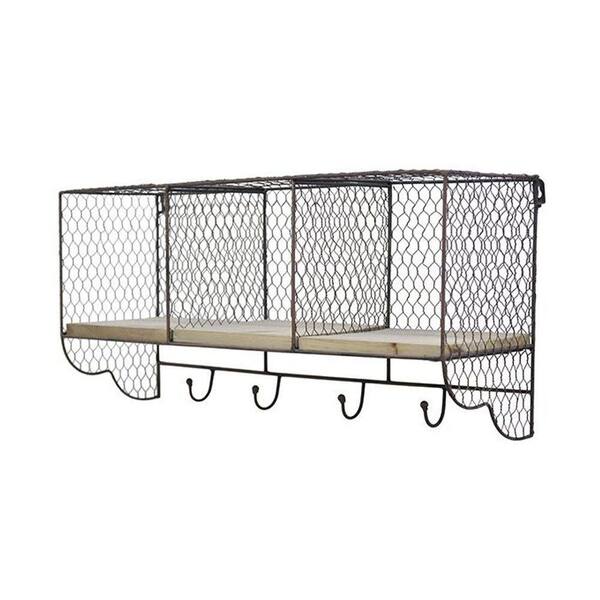 Unbranded 11 in. L Metal Ventilated Wire Shelf