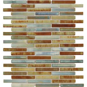Fashion Accents Lake 12 in. x 12 in. x 8 mm Porcelain Mosaic Wall Tile (1 sq. ft. / piece)