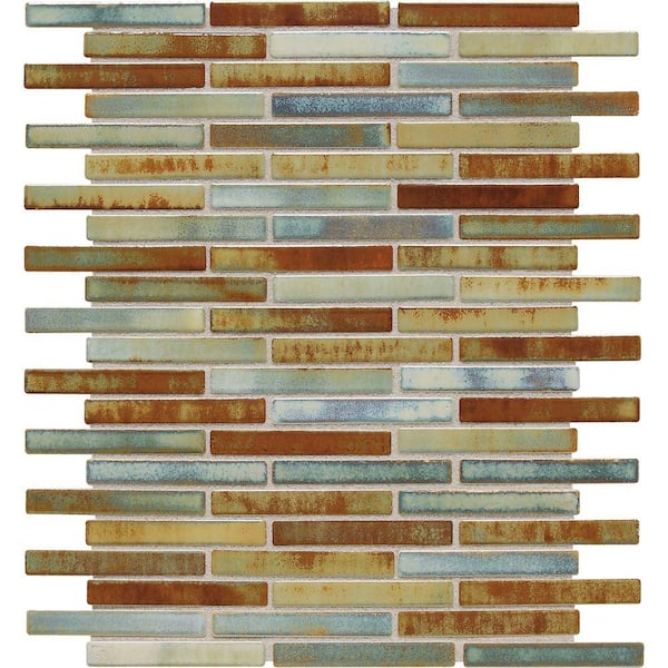 Daltile Fashion Accents Lake 12 in. x 12 in. x 8 mm Porcelain Mosaic Wall Tile (1 sq. ft. / piece)