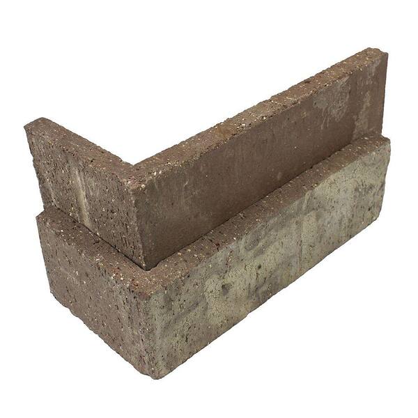 Old Mill Brick Little Cottonwood Thin Brick Singles - Corners (Box of 25) - 7.625 in x 2.25 in (5.5 linear ft)