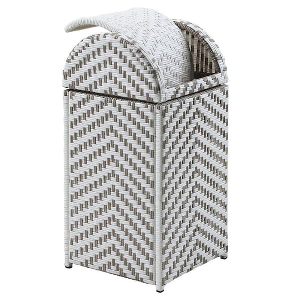 Gabby 16.95 Gal. Gray Outdoor Trash Can
