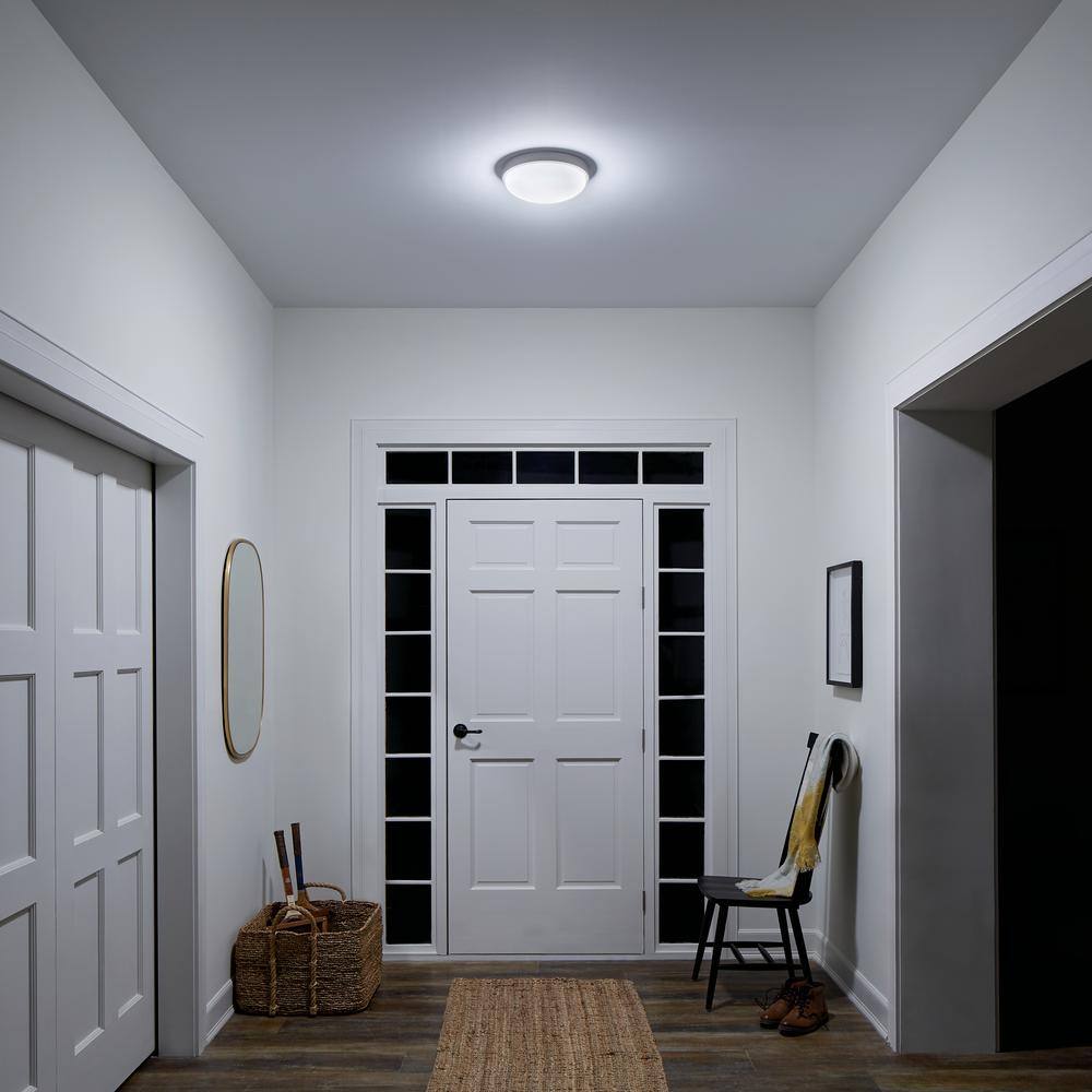 Brushed Nickel 11.5" LED Flush Mount Ceiling Light