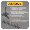 DECKMATE 360-Pack 200 sq ft. Black Collated Universal Hidden Deck Fasteners for Grooved Decking DMCLIP-200