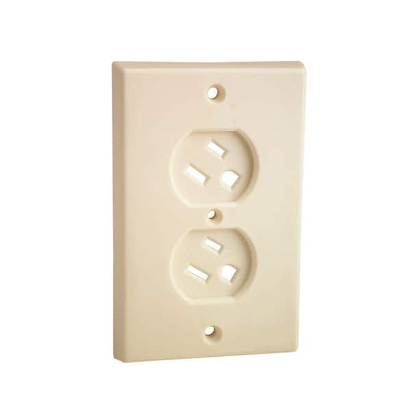 Prime-Line Ivory Plastic Swivel Outlet Cover