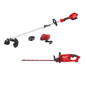 M18 FUEL 18V Lithium-Ion Brushless Cordless QUIK-LOK String Trimmer 8.0Ah Kit with M18 FUEL 24 in. Hedge Trimmer(2-Tool)