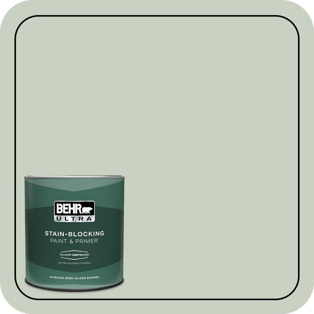1 qt. #PPU11-12 Mild Mint Extra Durable Semi-Gloss Enamel Interior Paint & Primer price history on PriceWatchPro