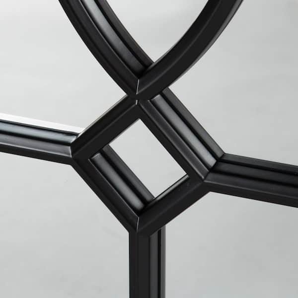 Medium Rectangle Black Contemporary Mirror (30 in. H x 13 in. W)