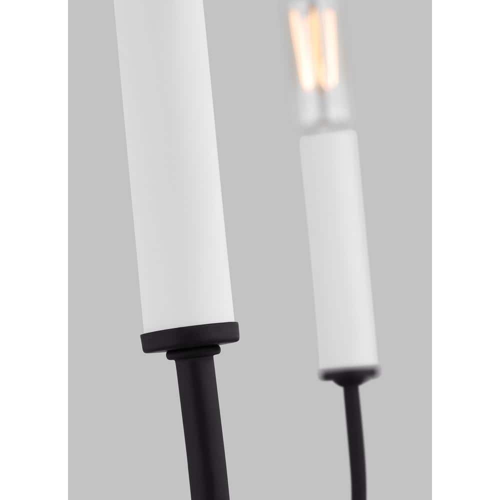 Greenwich 5-Light Incandescent Candle Chandelier in Midnight Black