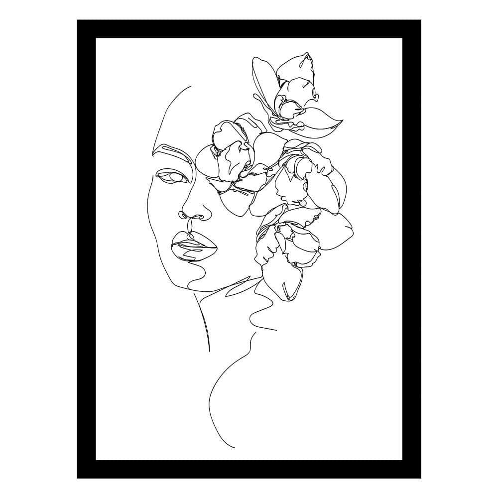BEAUTY FROM WITHIN FLOWERHEAD Framed Print by Unknown 1 Piece Framed Graphic Print Abstract Print 18 in. x 14 in. price history on PriceWatchPro