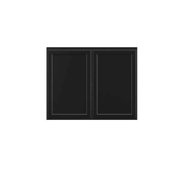 Kunal Kitchens Belle Haven Recessed 30 in. W x 24 in. H x 12 in. D in Driftwood Plywood Assembled Wall Cabinet