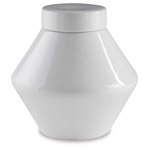Signature Design By Ashley Domina White Glazed Jar