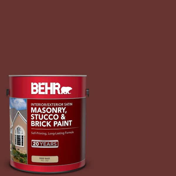 1 gal. #PPU2-01 Chipotle Paste Satin Interior/Exterior Masonry, Stucco and Brick Paint
