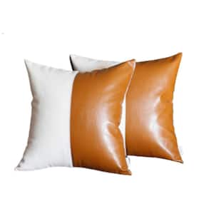 Jordan Brown Abstract 17 in. x 17 in. Throw Pillow Cover (Set of 2)