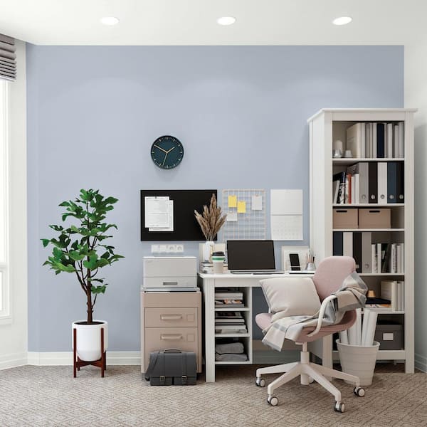 Glidden Premium 1 gal. PPG1041-4 Blue Dolphin Flat Interior Latex