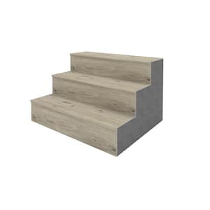 EverLux Elephant Gray 20 mm T x 2.56 in. W x 84 in. L Flush Stair Nose Molding