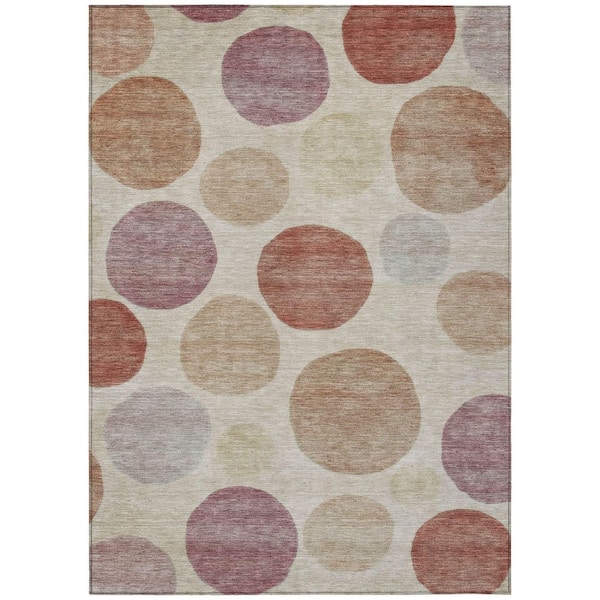 Addison Rugs Chantille Machine Washable Indoor/Outdoor Abstract ACN2062 Salmon 5 ft. x 7 ft. 6 in. Area Rug