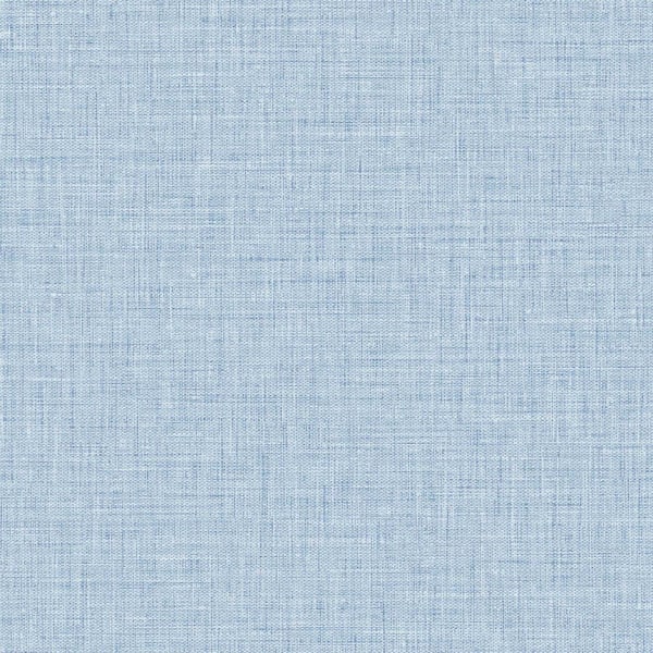 Seabrook Designs Easy Linen Seaside Sky Blue Vinyl Strippable Roll (Covers 60.75 sq. ft.)